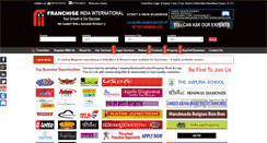 Desktop Screenshot of franchiseindiaint.com